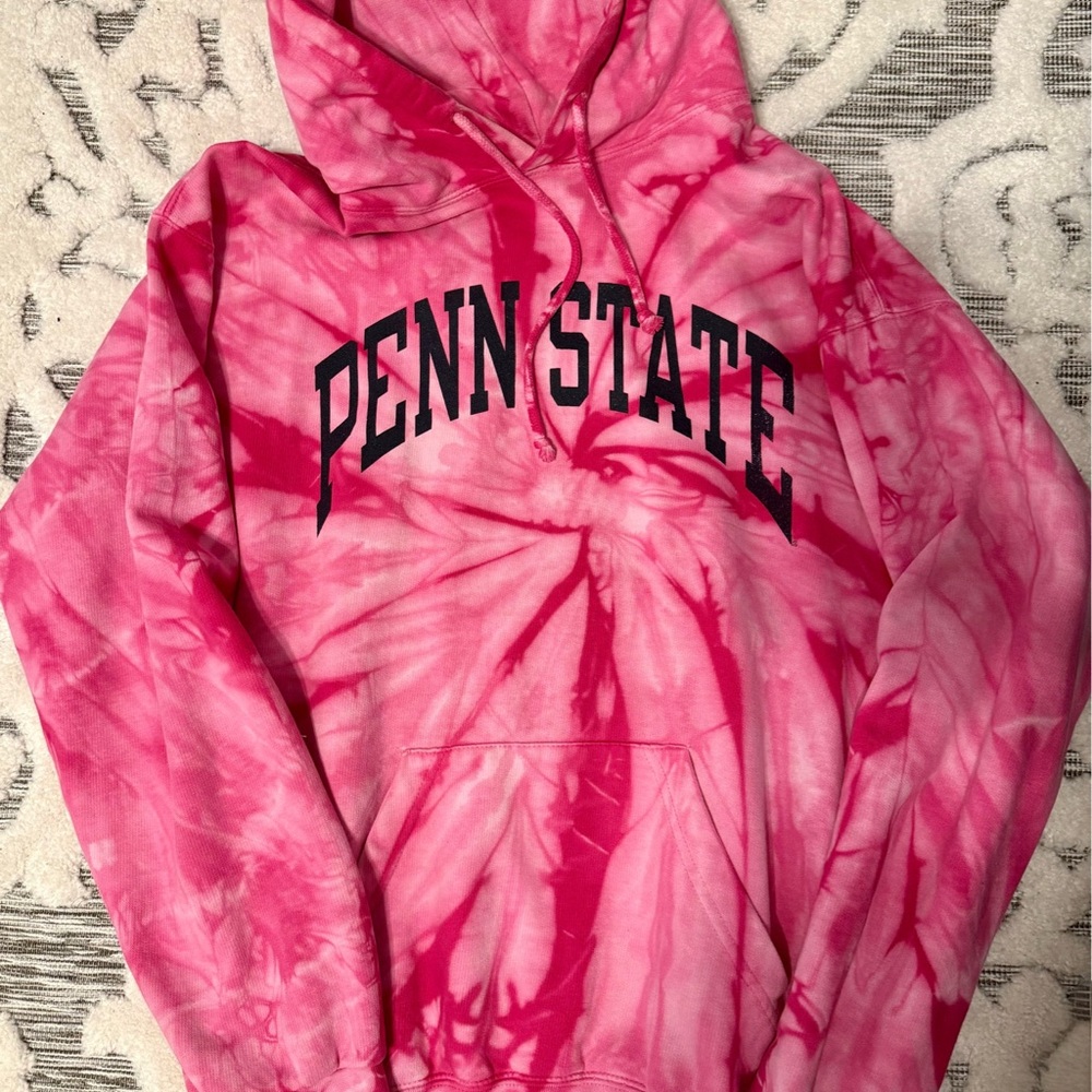 Pink Tie-Dye Penn State Hoodie